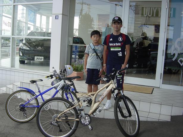 秋晴れの中のサイクリング